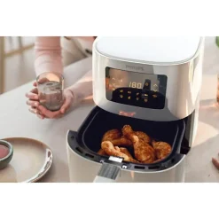 Friteuse Electrique sans huile - PHILIPS - Airfryer HD9252/00 Série 3000 - 4,1L - Technologie Rapid Air - 7 préréglages - Blanc