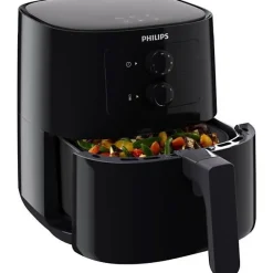 Friteuse Electrique sans huile - PHILIPS - Airfryer HD9200/90 Série 3000 - 4,1L - 4 personnes - 7 préréglages - Noir
