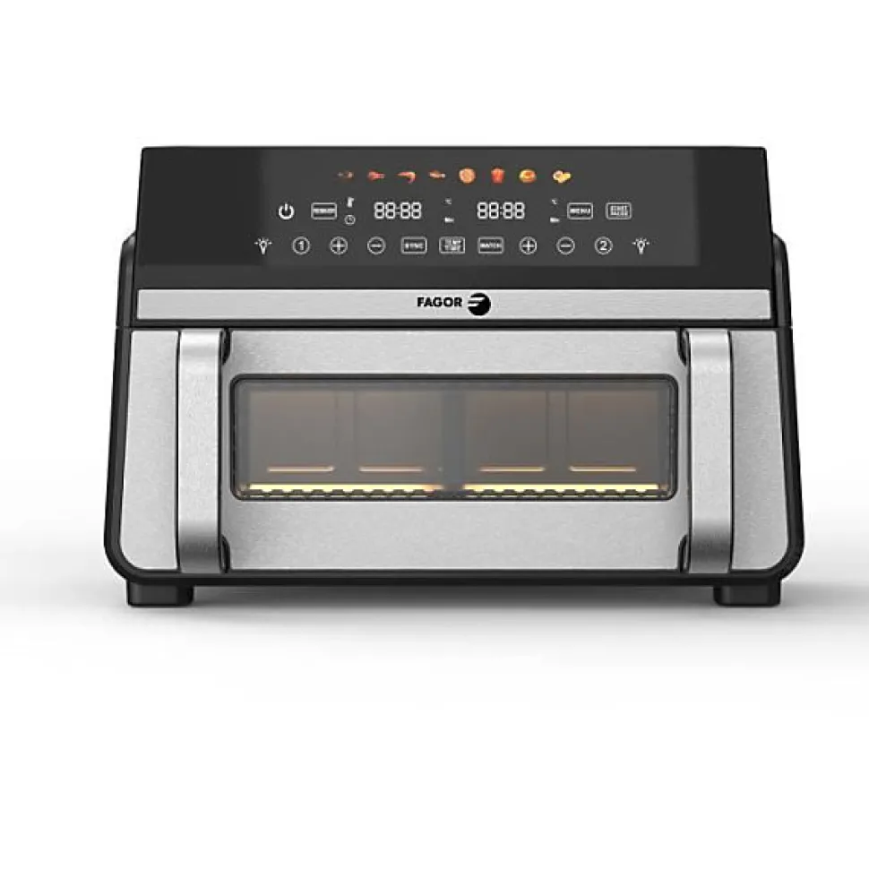 Friteuse Electrique sans huile FAGOR - Airfryer FG10AF - Capacité 11L - Double cuves 5,5L - Séparateur amovible - 2200W