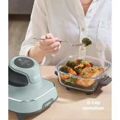 Friteuse Electrique sans huile portable NINJA - CRISPI - Récipients 1,4L et 3,8L - 4 programmes prédéfinis - 1700W - Sauge