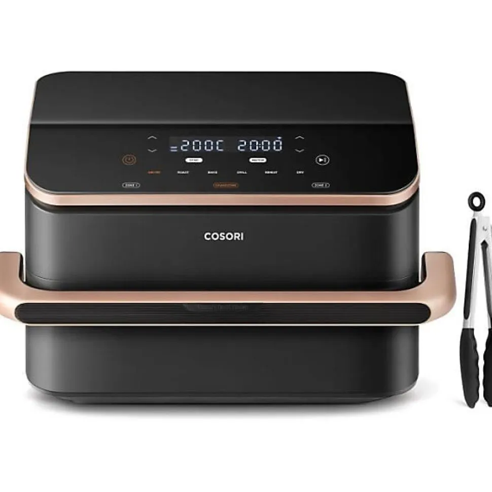 Friteuse Electrique sans huile COSORI - Dual Blaze Twinfry Chef Edition - Capacité 10L - 6 programmes - 2800W - Noir