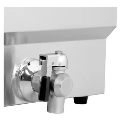 Friteuse electrique 2 x 11 litres argente Helloshop26