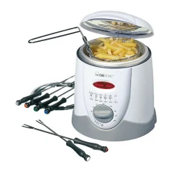 Friteuse et fondue pour 6 personnes 1L Clatronic FFR 2916 Blanc