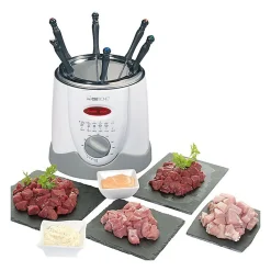 Friteuse et fondue pour 6 personnes 1L Clatronic FFR 2916 Blanc