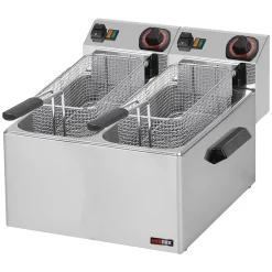 Friteuse électrique double pour les poissons 0,43 kW/l, 8+8 l TOP 230 V FE 88 - Redfox