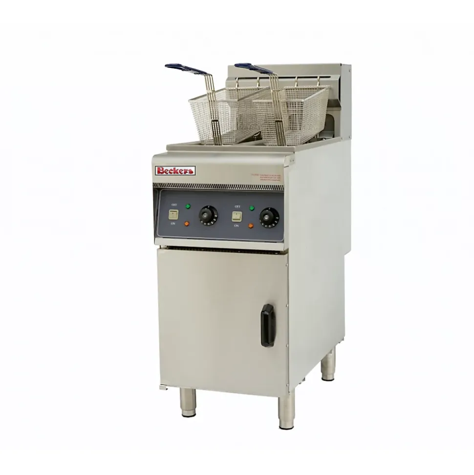 Friteuse électrique sur meubles MOD DF 10 + 10 - Beckers