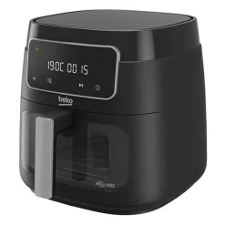 Friteuse multifonction a air chaud - BEKO - FRL3374B - 1900 W - 7,6 L pour 2 kg de frites - Ecran LCD tactile - Noir