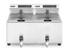 Friteuse professionnelle Profi Line avec robinet de vidange numérique - Hendi - l51.5- L0.1- P60.5- h34.5- Inox