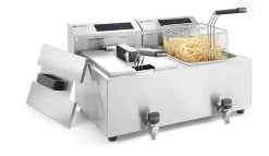 Friteuse professionnelle Profi Line avec robinet de vidange numérique - Hendi - l51.5- L0.1- P60.5- h34.5- Inox
