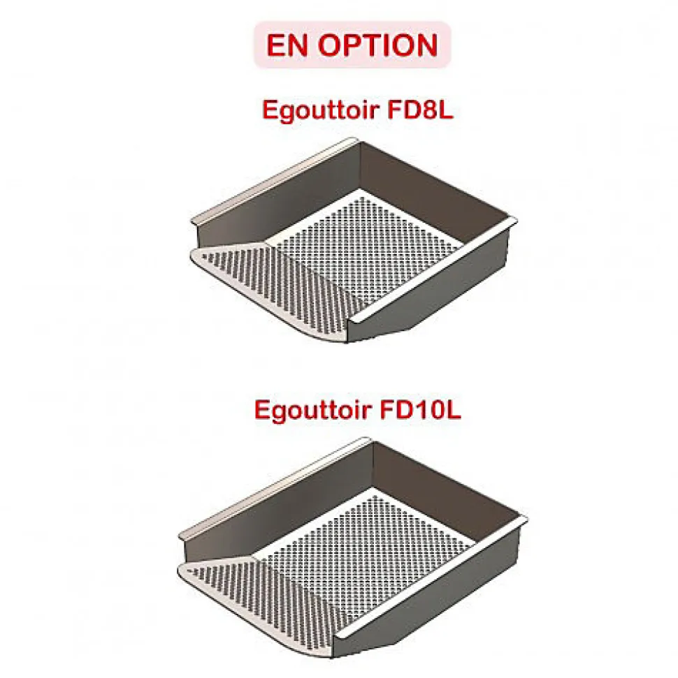 Friteuse Professionnelle à Poser 10 L avec Vidange - HR Fainca