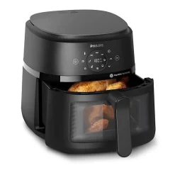Friteuse sans huile - PHILIPS - NA230/00 - Airfryer Série 2000 6.2L - 13 modes de cuisson - fenêtre de cuisson - 1500W - Noir