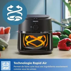 Friteuse sans huile - PHILIPS - NA120/00 - Airfryer Série 1000 4.2L - 12 modes de cuisson - 1500W - Noir