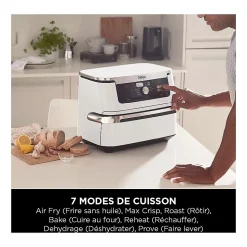 Friteuse sans huile 10.4l 2470w blanche Ninja AF500EUWH foodi flex