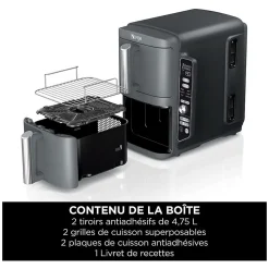 Friteuse sans huile 9.5l 2470w noir Ninja SL400EU double stack XL