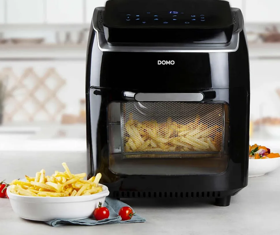 Friteuse sans huile 10l 1800w noir Domo DO534FR deli fryer four