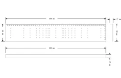 Gabarit kit de perçage pour poignée de cuisine Cicely GoodHome L. 8 cm plastique blanc