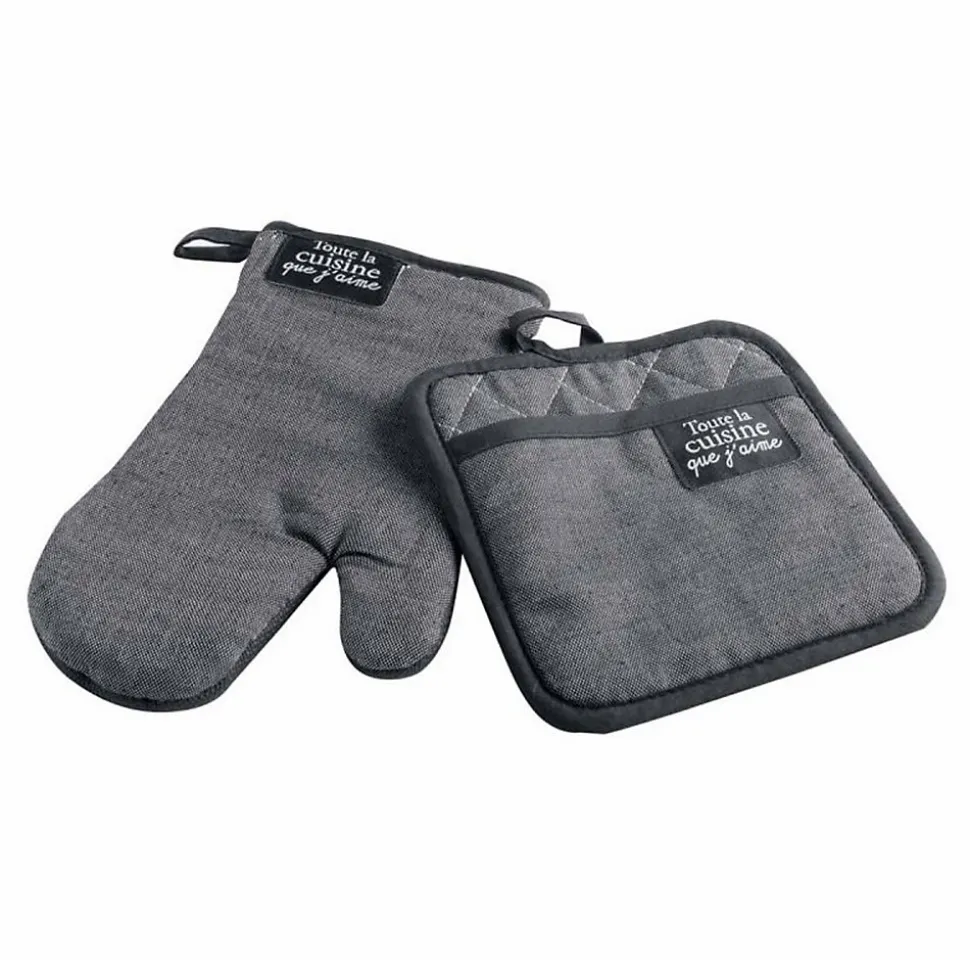 Gant & Manique Chambray "Harold" 18x28cm Gris