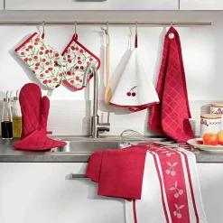 Gant & Manique Imprimé "Cerisette" 28cm Rubis