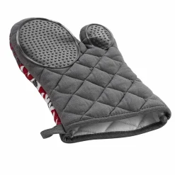 Gant de Cuisine "Credence" 30cm Gris & Rouge