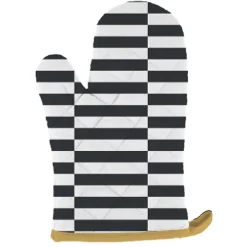 Gant et manique pop vintage noir et blanc l. 20 X L. 28 cm Guy Levasseur