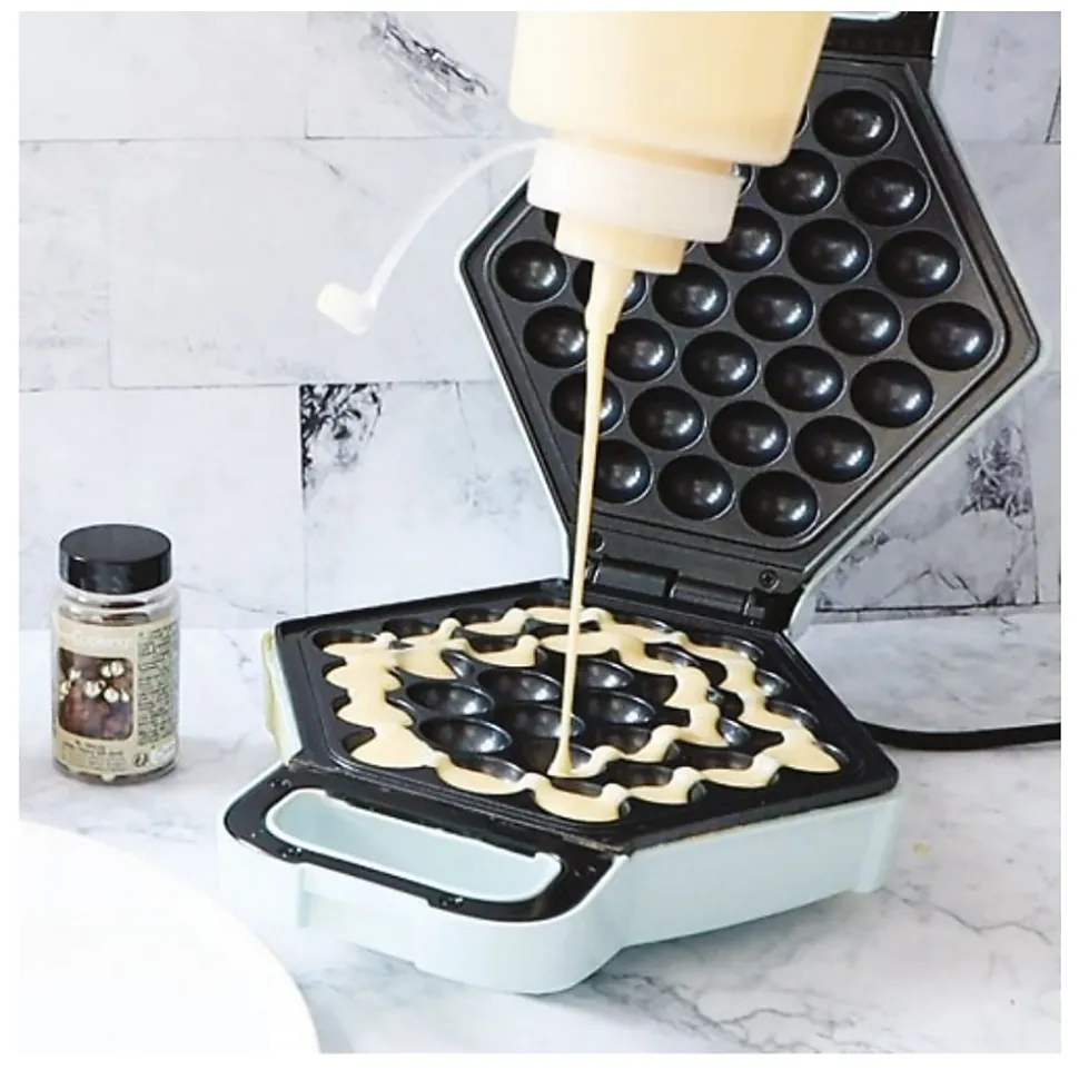 Gaufrier à bulles - ScrapCooking - 700W - Vert et bleu - Plaque de 20cm