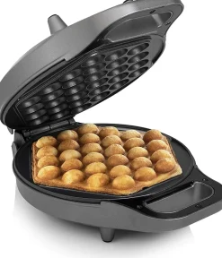 Gaufrier à bulles 700 W antiadhésif pour gaufres asiatiques