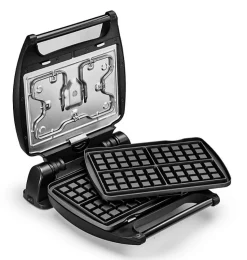 Gaufrier - LAGRANGE - 089003 - 4 Gaufres - Noir - Petit Électroménager