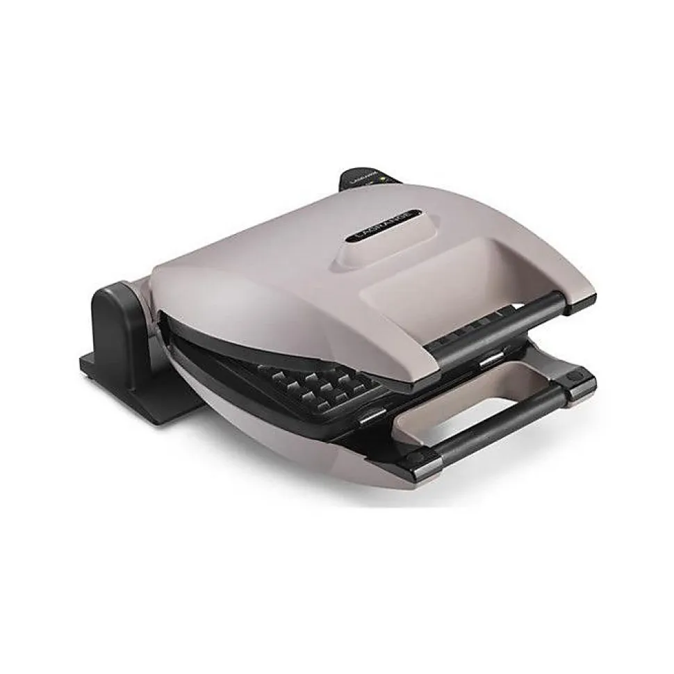 Gaufrier - LAGRANGE - 19133 - Beige - Anti-adhésif - 2 gaufres 155x100mm