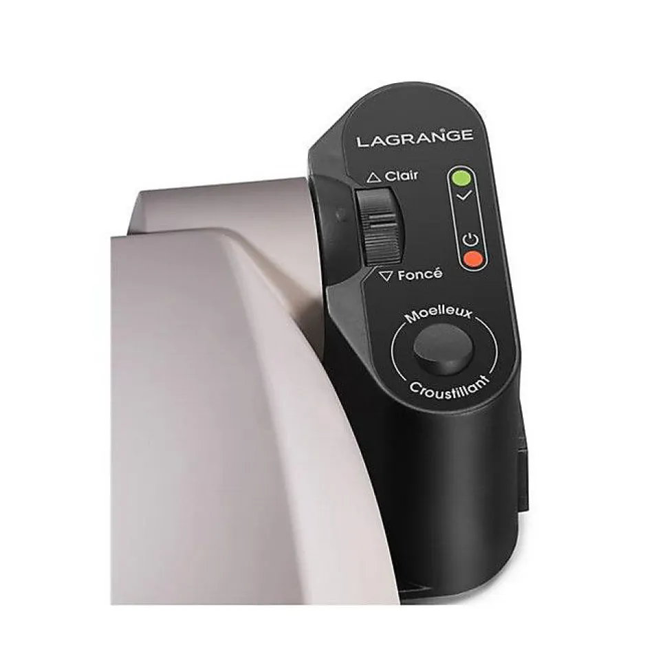 Gaufrier - LAGRANGE - 19133 - Beige - Anti-adhésif - 2 gaufres 155x100mm