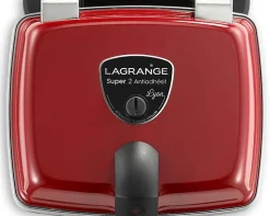 Gaufrier - LAGRANGE - 39514 - Réversible - 6 gaufres en forme de coeur - Antiadhésif double couche