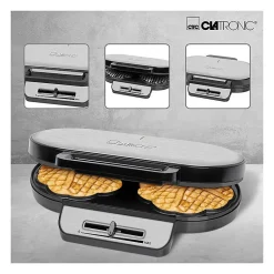 Gaufrier 2 plaques Caltronic WA 3745 Noir