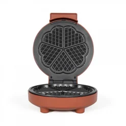 Gaufrier Cœur Livoo 1000 W, 5 gaufres cœur, Rouge