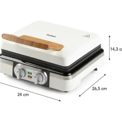 Gaufrier DOMO DO9280W 1520W blanc 2 gaufres XL plaques ceramique