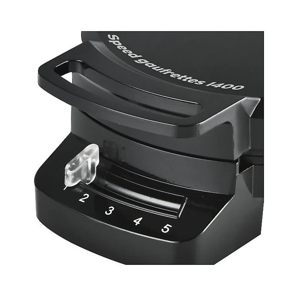 Gaufrier forme coeur 1200w noir Little Balance 8382