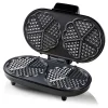 Gaufrier forme de 10 coeurs 1200w noir/argent Bestron ADWM730S