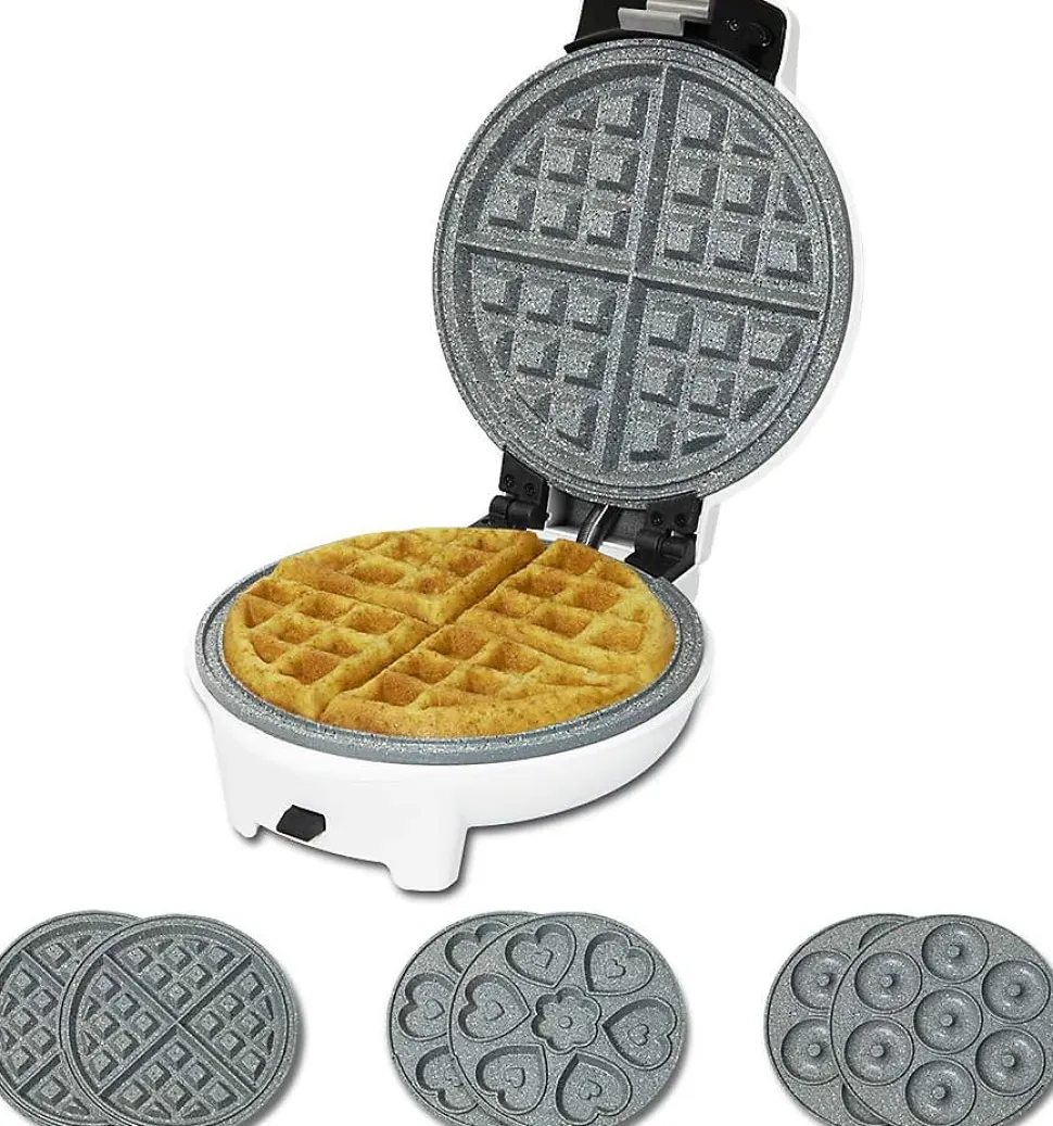 Gaufrier électrique 3 en 1 Plaques donuts, muffins, gaufres