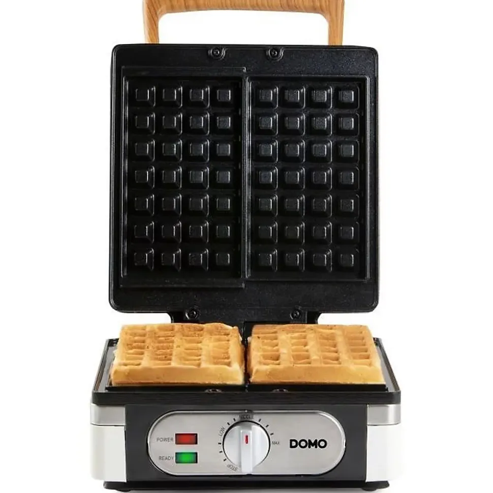Gaufrier électrique DOMO DO9274W 1400W 2 gaufres XXL blanc céramique