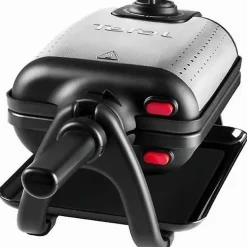 Gaufrier électrique réversible King Size - TEFAL WM755D12 - Plaques amovibles - Thermostat réglable - 1200 W