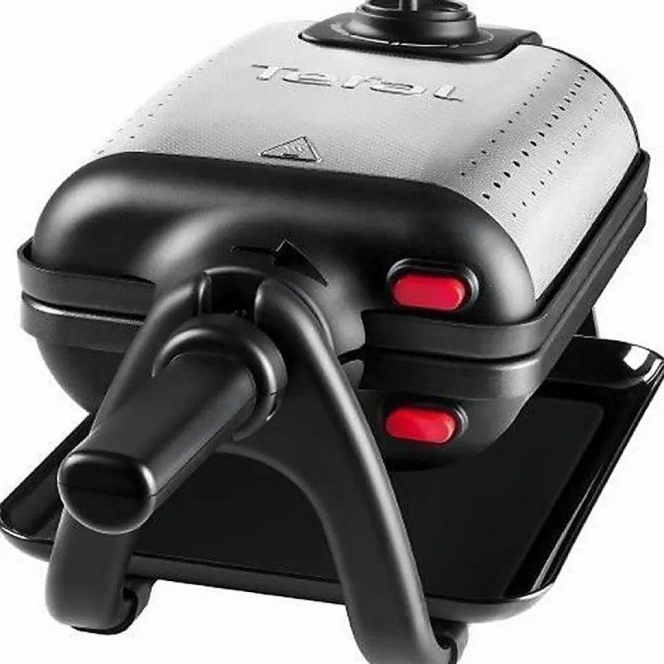 Gaufrier électrique réversible King Size - TEFAL WM755D12 - Plaques amovibles - Thermostat réglable - 1200 W