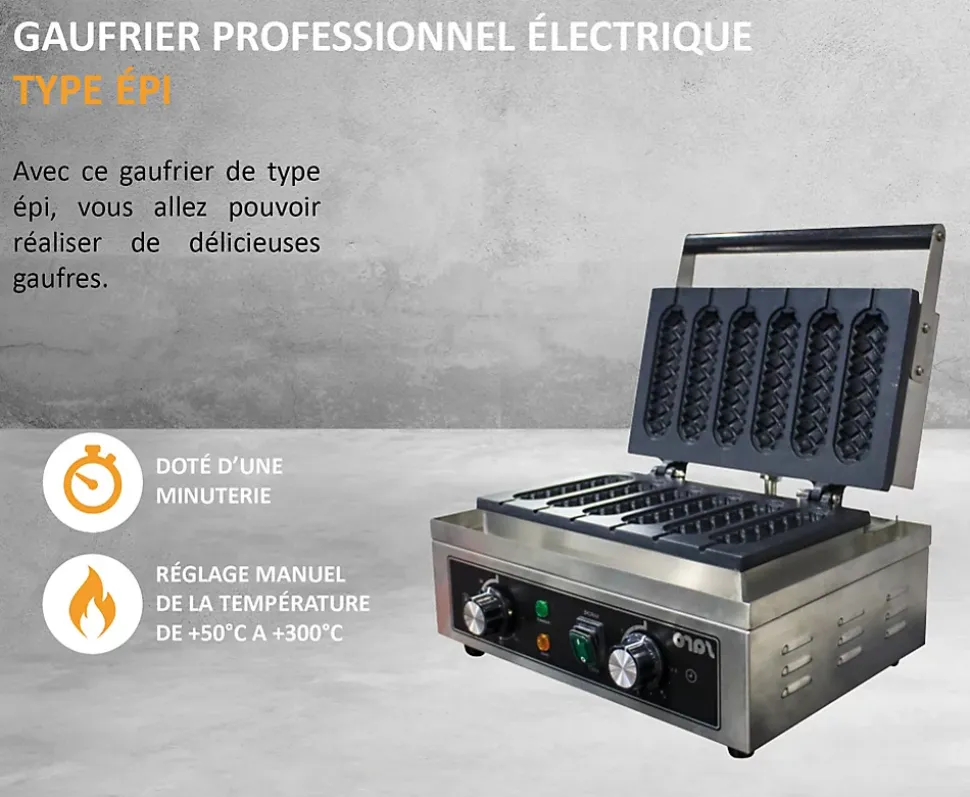 Gaufrier Électrique Type Épi - L2G