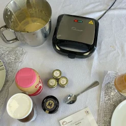 Gaufrier LITTLE BALANCE - Happy Gaufres - Revêtement antiadhésif sans PFAS - 750W