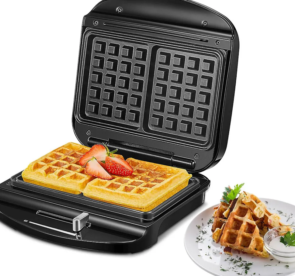 Gaufrier Professionnel 1000W noir