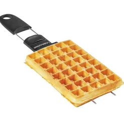 Gaufrier réversible - LAGRANGE - 39426 - 2 gaufres - 2 croque-monsieur - Antiadhésif double couche