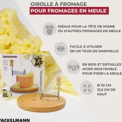 Girolle à fromage 22 cm Fackelmann Boissellerie
