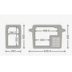 Glaciere électrique portable - DOMETIC - CFF20 - A compression - 21 litres - 12 V -24 V allume ciga