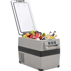 Glacière avec poignée et adaptateur noir et gris 35 L PP et PE