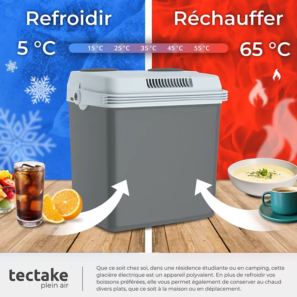 Glacière électrique chauffante et réfrigérante 25L
