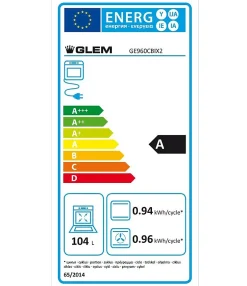 GLEM piano de cuisson mixte 90 cm inox GE960CBIX2