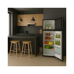 GLEM Réfrigérateur 2 portes 212 litres - GRF170BK