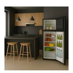 GLEM Réfrigérateur 2 portes 212 litres - GRF170BK